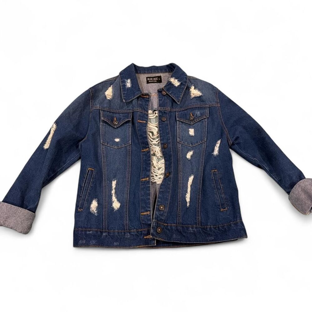 Unbranded Women's Blue and Navy Jacket